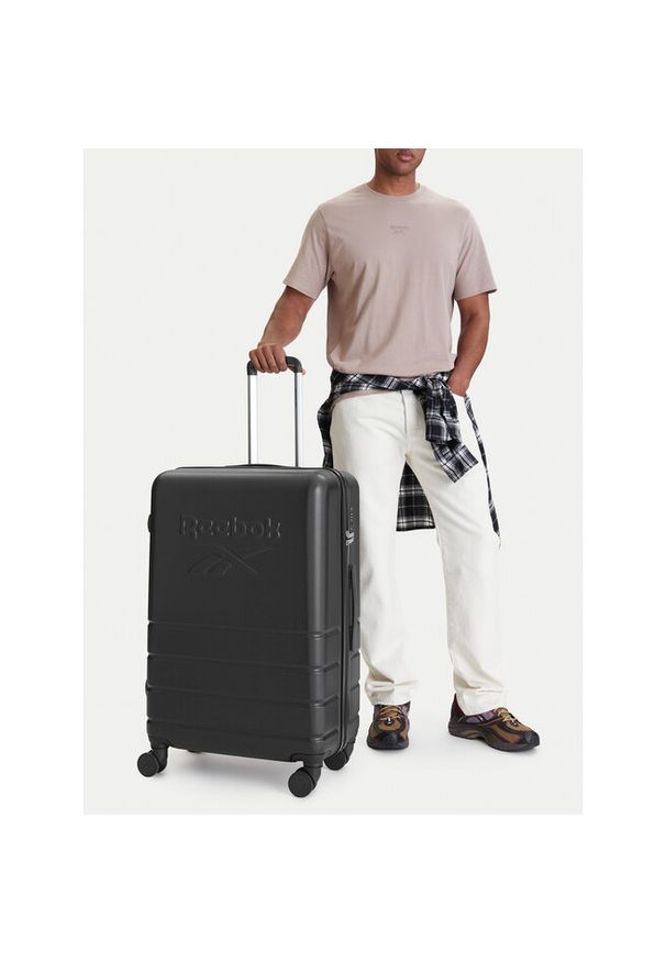 Walizka duża Reebok. Kolor: czarny