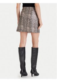 Vero Moda Spódnica z imitacji skóry Nelly 10336982 Beżowy Slim Fit. Kolor: beżowy. Materiał: skóra