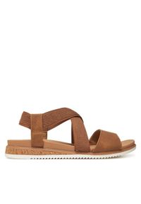 skechers - Skechers Sandały BOBS Desert Kiss Low 114705/CSNT Brązowy. Kolor: brązowy. Materiał: materiał