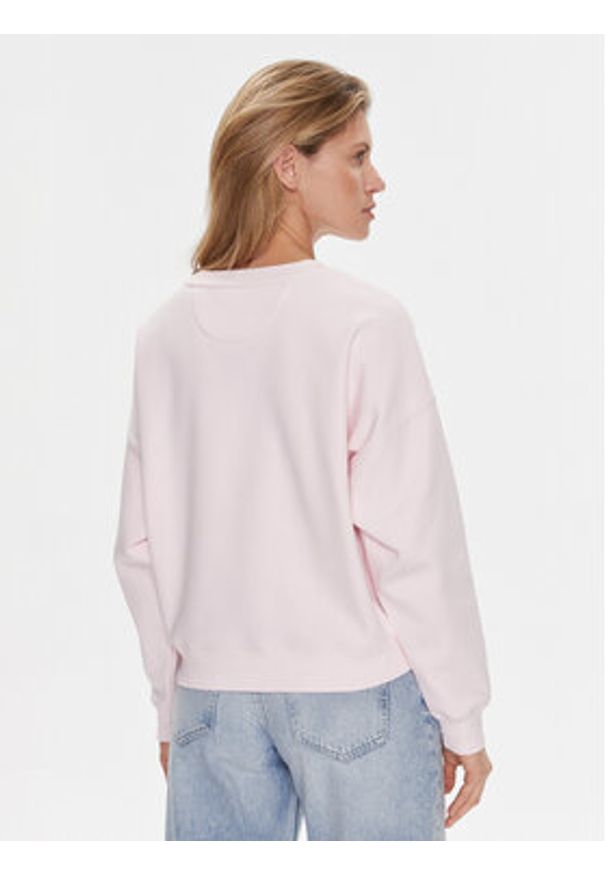 Guess Bluza Pony W4RQ13 KC5H2 Różowy Regular Fit. Kolor: różowy. Materiał: bawełna, syntetyk