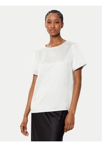 Weekend Max Mara T-Shirt Amburgo 2515941051 Écru Regular Fit. Materiał: syntetyk #1