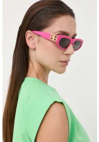 Balenciaga okulary przeciwsłoneczne damskie kolor różowy. Kolor: różowy #1