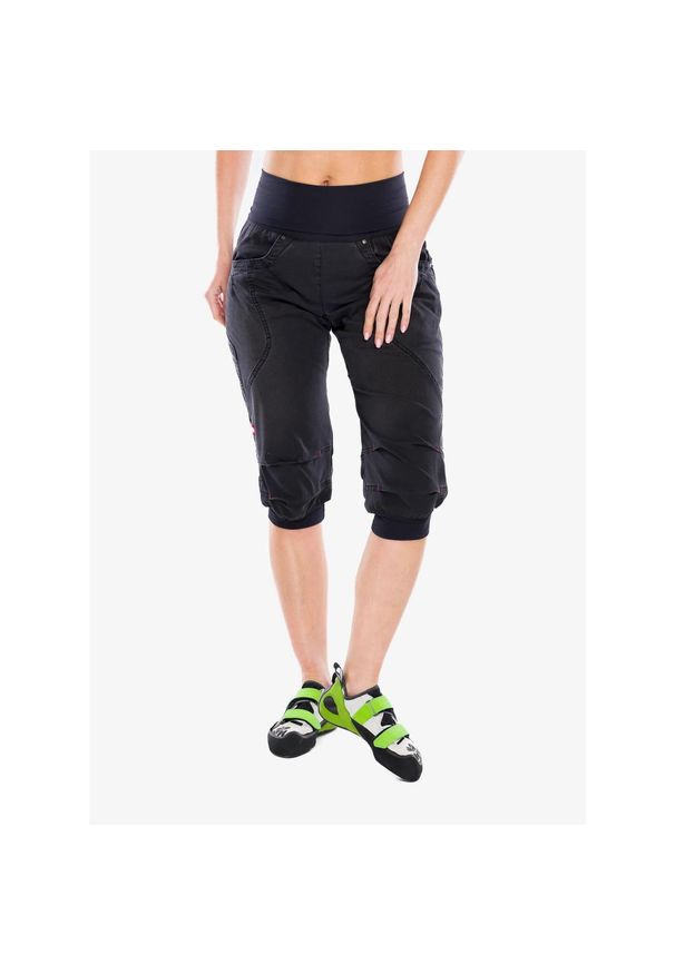 OCUN - Spodenki wspinaczkowe damskie Ocun Noya Jeans Organic Shorts. Kolor: czarny. Materiał: jeans. Długość: krótkie