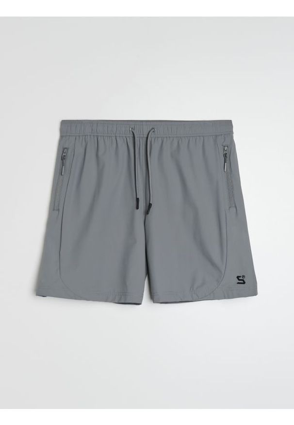 Sinsay - Szorty sportowe Snsy Performance - szary. Kolor: szary. Styl: sportowy