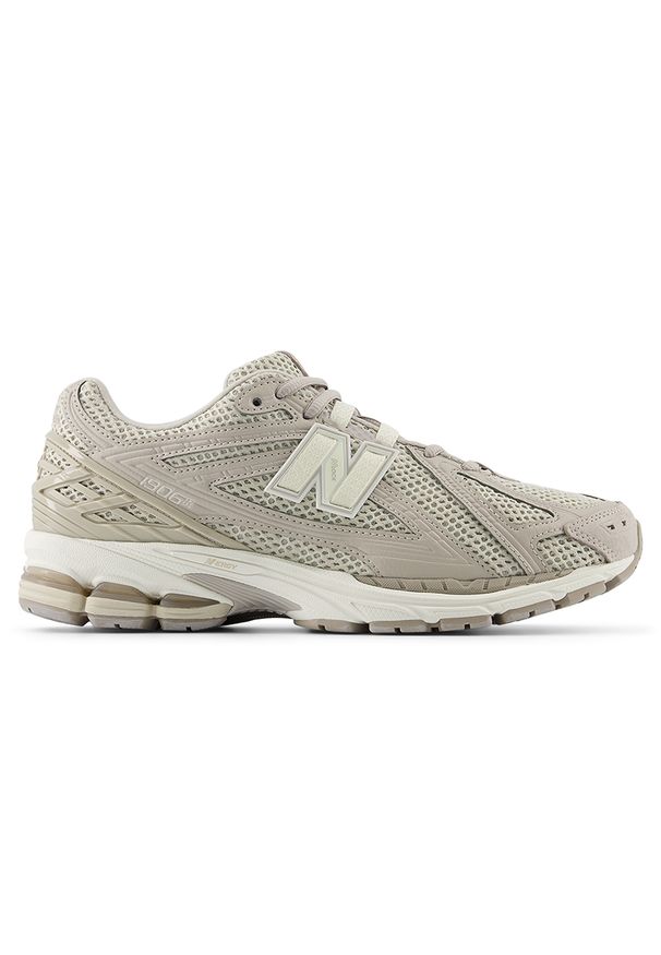 Buty unisex New Balance M1906RGR – beżowe. Kolor: beżowy. Materiał: syntetyk, skóra, materiał, zamsz, guma. Szerokość cholewki: normalna. Sezon: lato. Sport: turystyka piesza