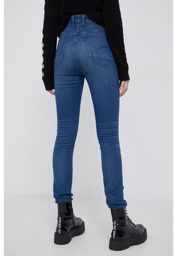 G-Star RAW - G-Star Raw Jeansy Kafey damskie high waist. Stan: podwyższony. Kolor: niebieski