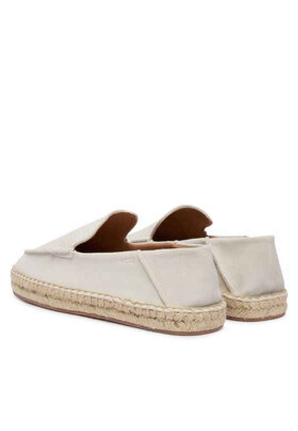 BOSS Espadryle Madeira Mocc 50563149 Biały. Kolor: biały. Materiał: skóra, zamsz