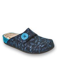 Befado Inblu obuwie damskie 155D143 niebieskie. Okazja: do domu. Kolor: niebieski. Sezon: zima, jesień