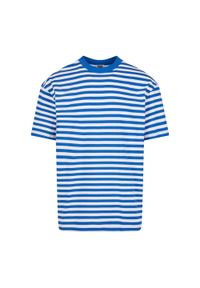 Urban Classics - T-shirt Męski Paski Standardowy. Kolor: niebieski, wielokolorowy, biały. Wzór: paski. Sport: turystyka piesza