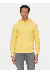 TOMMY HILFIGER - Tommy Hilfiger Bluza Essential MW0MW37235 Żółty Regular Fit. Kolor: żółty. Materiał: bawełna