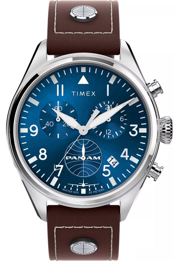 Timex - Zegarek Męski TIMEX X PAN AM Waterbury TWG030000 + BOX