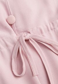 Born2be - Różowy Bawełniany Kombinezon na Regulowanych Ramiączkach ze Ściągaczem w Talii Beamla. Okazja: na co dzień. Kolor: różowy. Materiał: bawełna. Długość rękawa: na ramiączkach. Długość: długie. Styl: elegancki, klasyczny, casual #4