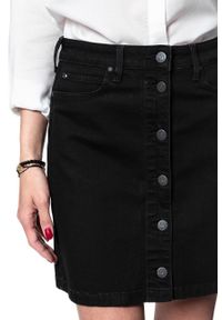 Lee - SPÓDNICA JEANSOWA LEE A LINE SKIRT MOTO BLACK L38NIZLG. Materiał: jeans #3