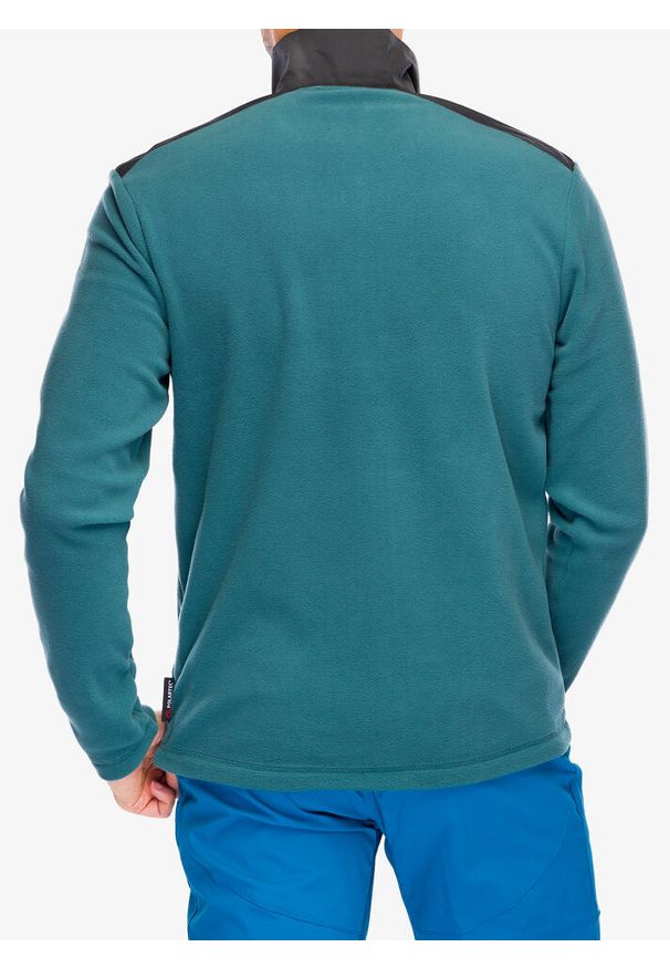 Bluza polarowa męska Helly Hansen Daybreaker Block Jacket. Kolor: zielony. Materiał: polar