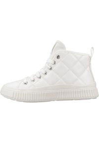 Geox - Buty GEOX J LAQUINNY Biały. Kolor: biały. Materiał: syntetyk, tkanina. Sport: turystyka piesza