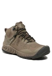 keen - Keen Trekkingi Nxis Evo Mid Wp 1026679 Khaki. Kolor: brązowy. Materiał: materiał. Sport: turystyka piesza