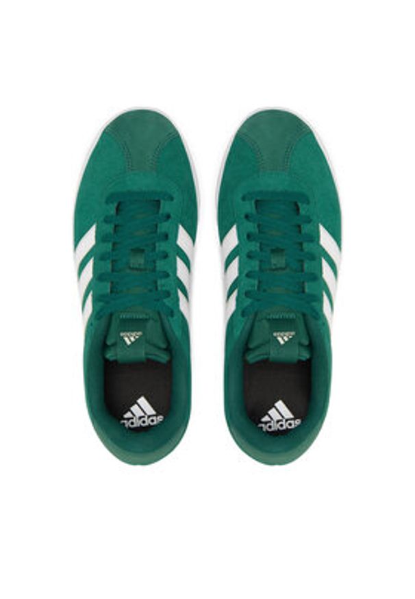 Adidas - adidas Sneakersy VL Court 3.0 ID6284 Zielony. Kolor: zielony. Materiał: zamsz, skóra