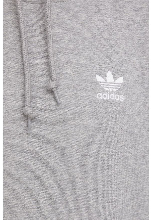 adidas Originals Bluza kolor szary z kapturem melanżowa. Okazja: na co dzień. Typ kołnierza: kaptur. Kolor: szary. Materiał: poliester. Wzór: melanż. Styl: casual