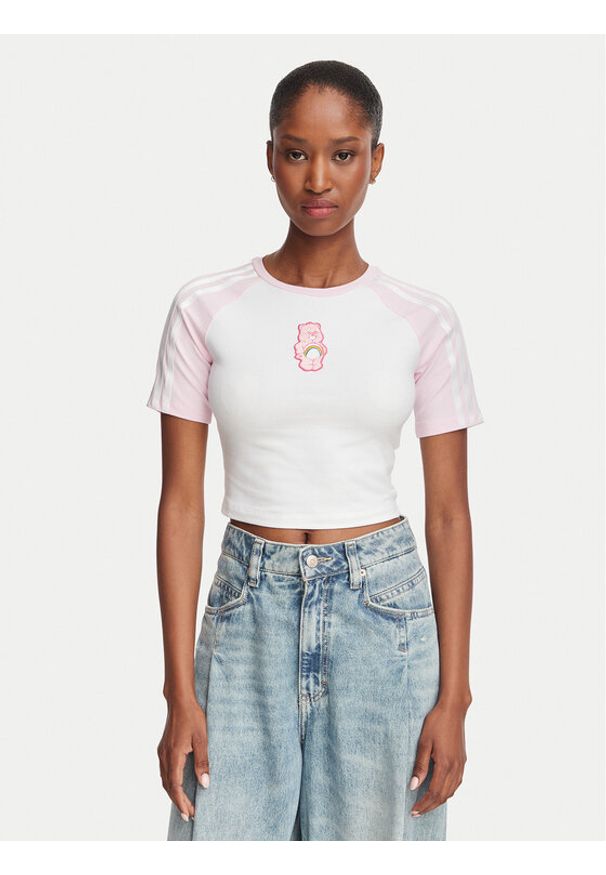 Adidas - adidas T-Shirt Care Bears KR9628 Biały Slim Fit. Kolor: biały. Materiał: bawełna