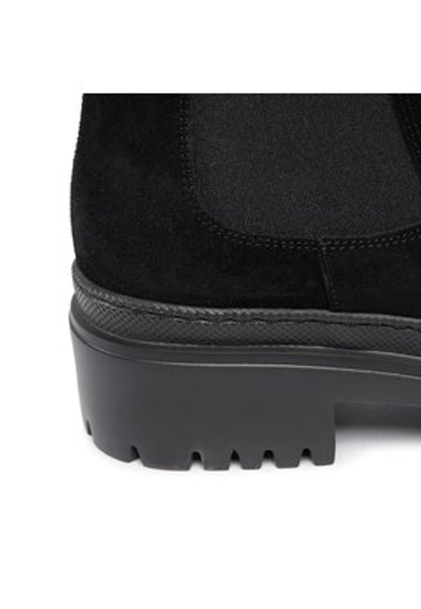 Pollini Sztyblety SA21204G0HTI0000 Czarny. Kolor: czarny. Materiał: zamsz, skóra