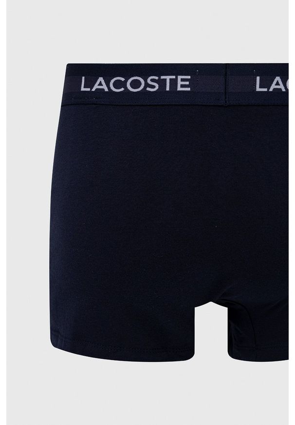 Lacoste bokserki (3-pack) męskie kolor granatowy. Kolor: niebieski