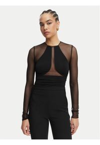 Elisabetta Franchi Body BO-030-62E2-V300 Czarny Slim Fit. Kolor: czarny. Materiał: syntetyk #1