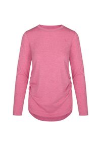 Lowa - Stylowa i Wygodna Koszulka Damska Loap Baxana Różowa XL. Kolor: różowy. Materiał: bawełna. Długość rękawa: długi rękaw. Styl: elegancki #1