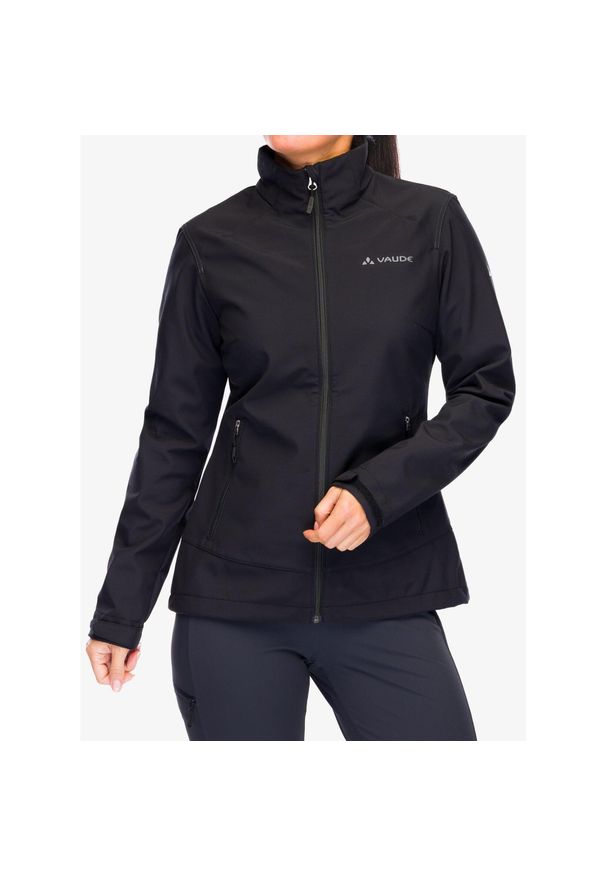 Kurtka softshell damska Vaude Cyclone Jacket VI. Kolor: czarny. Materiał: softshell