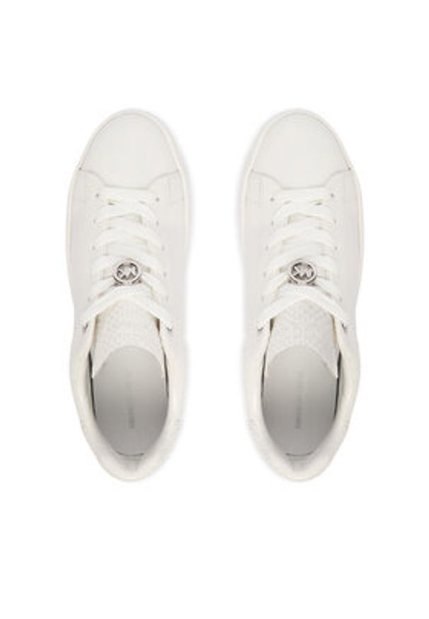 MICHAEL Michael Kors Sneakersy Dottie 43R6DTFS1L Biały. Kolor: biały. Materiał: skóra