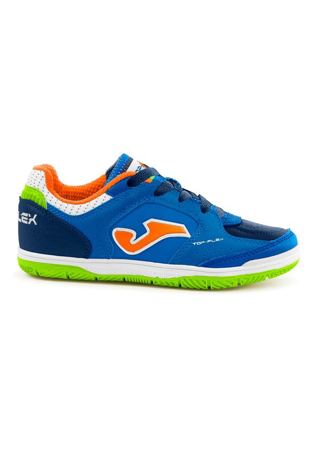 Buty piłkarskie dziecięce Joma Top Flex Jr 2204 IN. Kolor: niebieski. Sport: piłka nożna