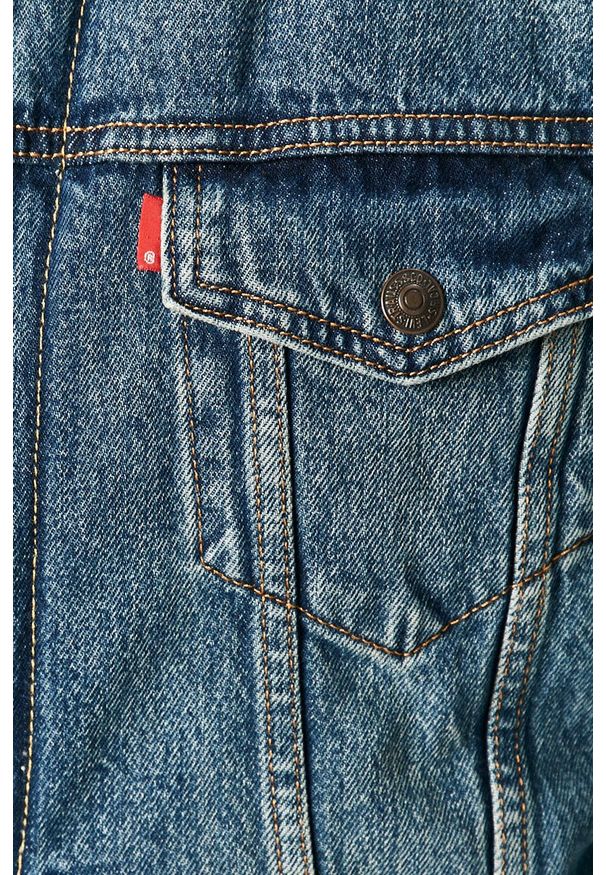 Levi's® - Levi's - Kurtka jeansowa. Okazja: na co dzień, na spotkanie biznesowe. Kolor: niebieski. Materiał: jeans. Styl: biznesowy, casual
