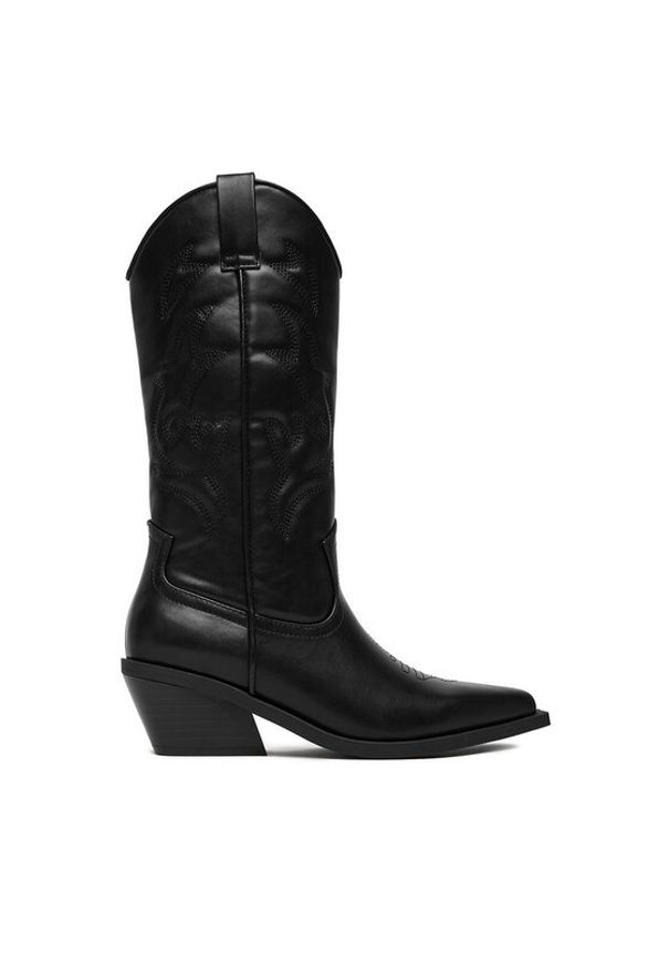 Jenny - JENNY Kowbojki CEO-R25AW01598 Czarny. Kolor: czarny. Materiał: materiał