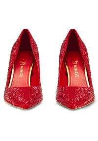 Eva Minge Szpilki ANGELA-V1518-03 Czerwony. Kolor: czerwony. Materiał: materiał. Obcas: na szpilce #7