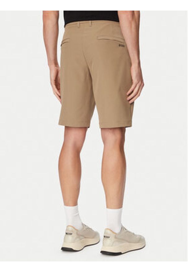 BOSS Szorty materiałowe S Commuter 10.5 Inch 50540337 Zielony jasny Slim Fit. Kolor: zielony. Materiał: syntetyk