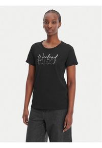 Liu Jo Sport T-Shirt TA6252 JS923 Czarny Regular Fit. Kolor: czarny. Materiał: bawełna. Styl: sportowy #1