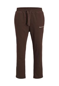 Jack & Jones Spodnie dresowe Kane Norrebro 12282553 Brązowy ciemny Relaxed Fit. Kolor: brązowy. Materiał: bawełna #8