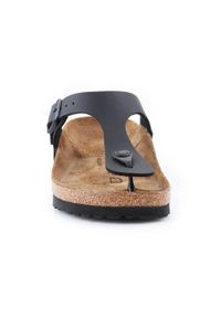 Japonki damskie Birkenstock Gizeh Bf Black. Kolor: beżowy, czarny, wielokolorowy, brązowy, szary. Materiał: skóra, syntetyk, materiał