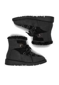 DeeZee Śniegowce 17125-1-BLACK PU Czarny. Kolor: czarny. Materiał: syntetyk, materiał #7