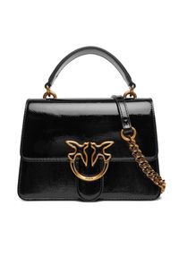 Pinko - PINKO Torebka Love One Top Handle Mini Light PE 25 PLTT 100071 A1UV Czarny. Kolor: czarny. Materiał: skórzane