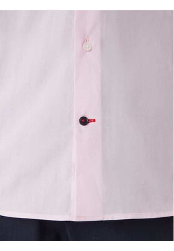 TOMMY HILFIGER - Tommy Hilfiger Koszula MW0MW38347 Różowy Slim Fit. Kolor: różowy. Materiał: bawełna