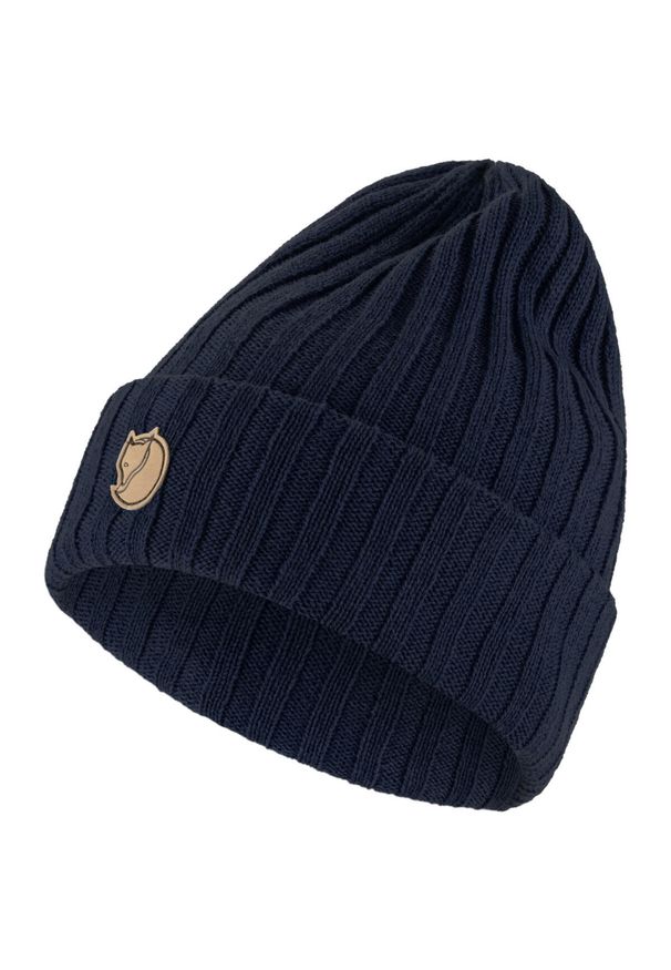 Fjällräven - Czapka Fjallraven Byron Hat - dark navy. Kolor: niebieski. Sezon: zima