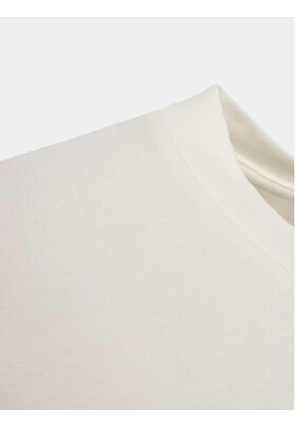 Lindbergh T-Shirt 30-400120 Écru Relaxed Fit. Materiał: bawełna
