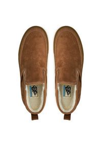 Vans Sneakersy Mid Slip Mte 1 VN0A5KQS4271 Brązowy. Kolor: brązowy. Materiał: zamsz, skóra