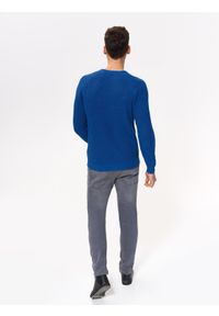 TOP SECRET - Sweter z grubej przędzy. Okazja: na co dzień. Kolor: niebieski. Materiał: dzianina. Sezon: wiosna, lato. Styl: casual #9