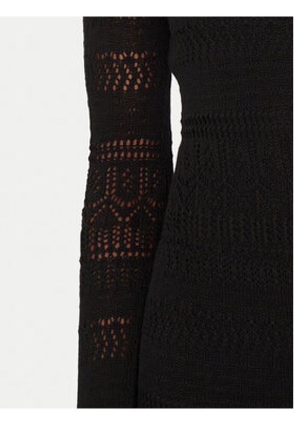 Morgan Sukienka dzianinowa 251-RMPIMA M Czarny Slim Fit. Kolor: czarny. Materiał: wiskoza