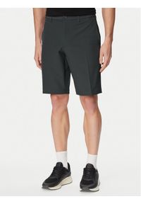 BOSS Szorty materiałowe S Commuter 10.5 Inch 50540337 Zielony ciemny Slim Fit. Kolor: zielony. Materiał: syntetyk #1