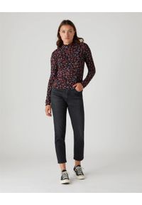 Wrangler - DAMSKI LONGSLEEVE WRANGLER LONG SLEEVE HIGH NEC NEON FLORAL W7R6FTP29. Długość rękawa: długi rękaw