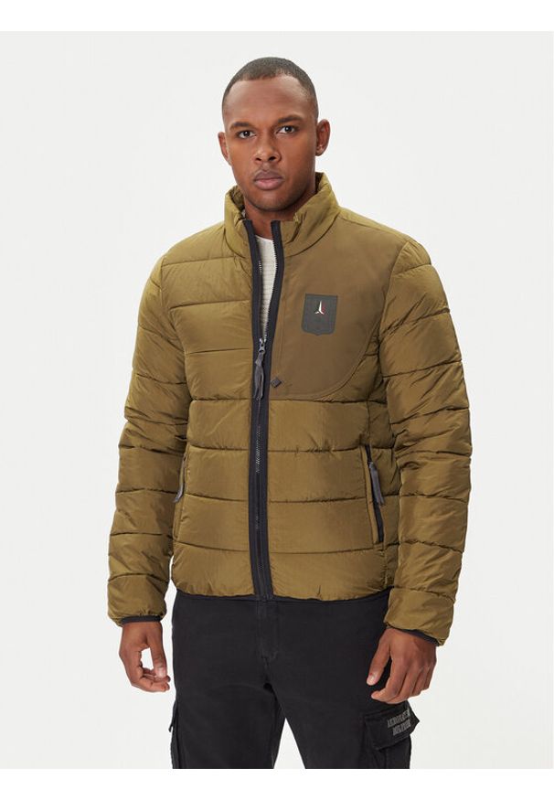 Aeronautica Militare Kurtka przejściowa 252AB3022UCT04214 Zielony Regular Fit. Kolor: zielony. Materiał: syntetyk