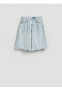 Reserved - Jeansowe szorty - niebieski. Kolor: niebieski. Materiał: jeans. Długość: długie #1