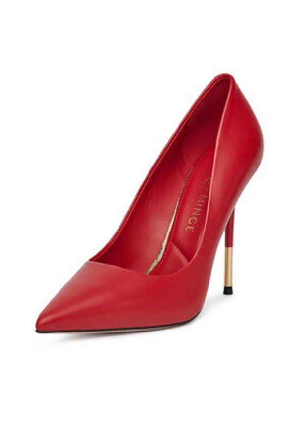 Eva Minge Czółenka THYME-LT934-35 Czerwony. Kolor: czerwony. Materiał: skóra